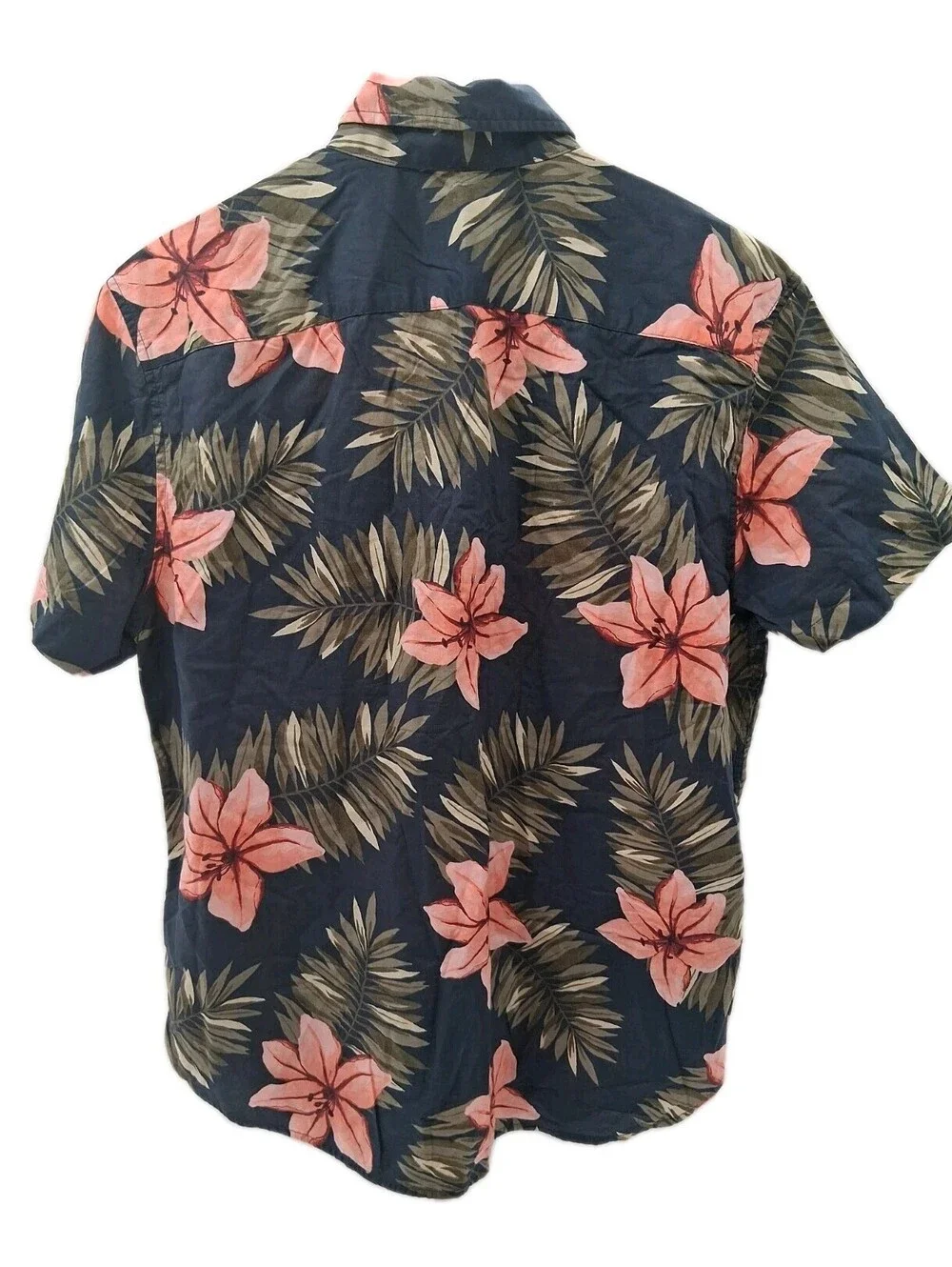Abercrombie & Fitch Hawaiian Shirt Mens Medium Multicolor Beach Vacation Preppy